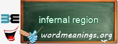 WordMeaning blackboard for infernal region